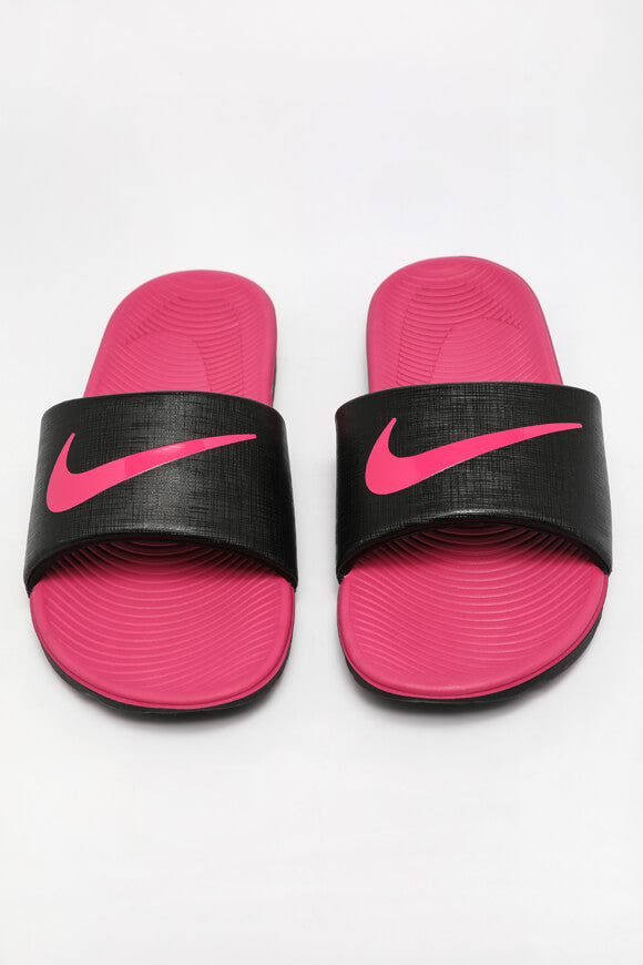 Kawa Pantoletten - Black + Vivid Pink