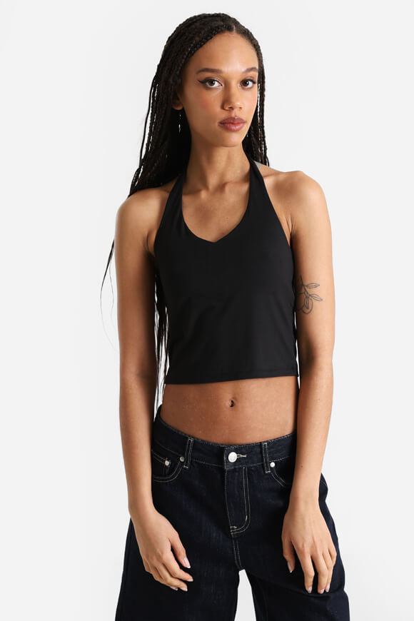 Crop Top dos nu - Noir