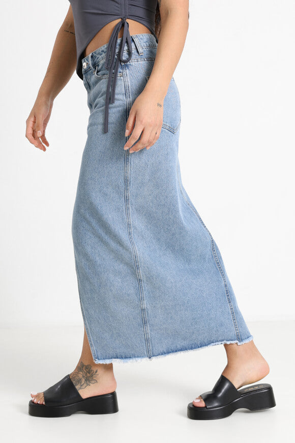 Jeans Maxirock - Blau