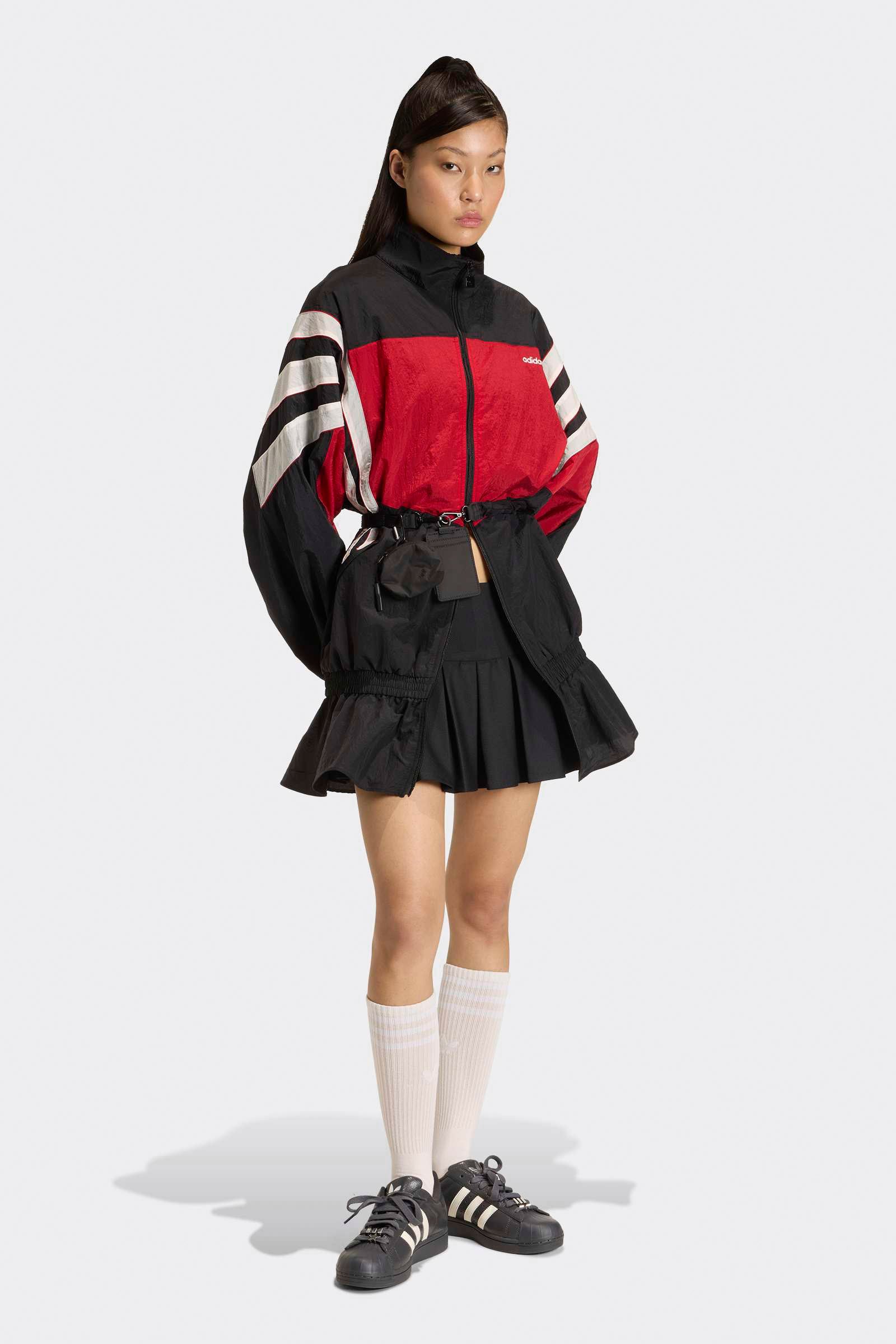 Veste de survêtement Santiago Oversize - Black + Red