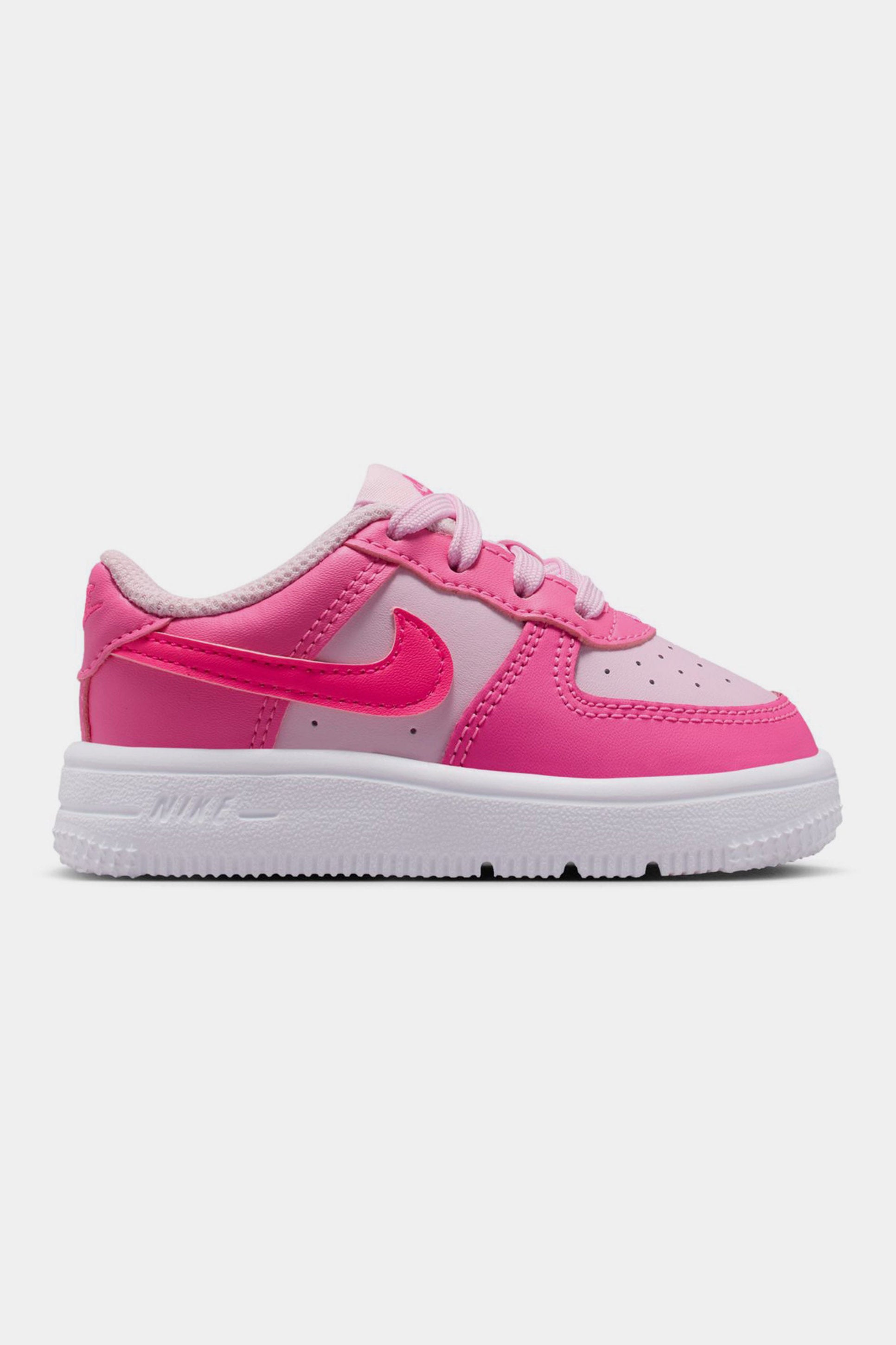 Force 1 BT Lace baby sneakers - Pink Foam + Hyper Pink + Pinksicle