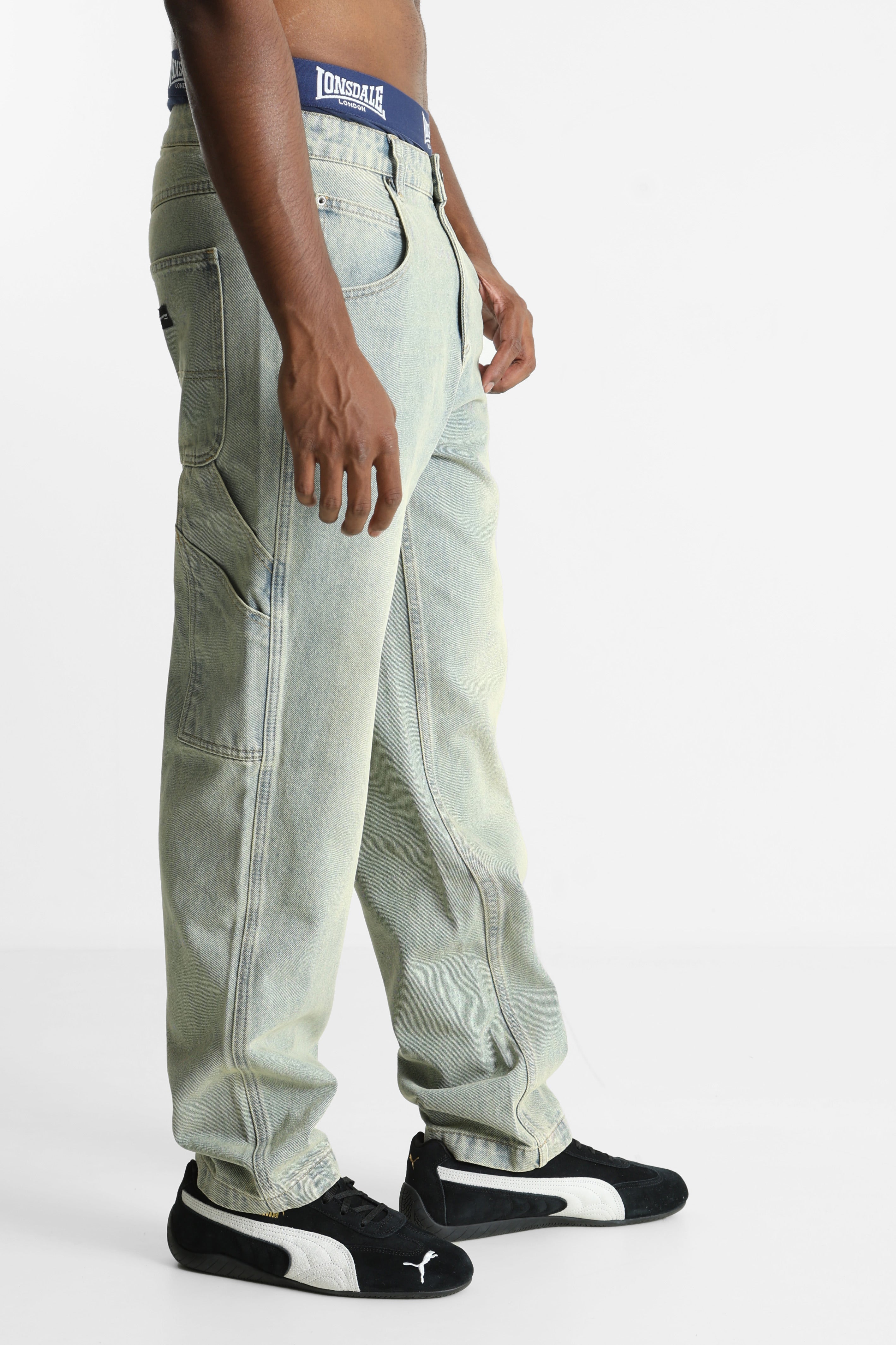 Regular fit jeans - Washed Blue