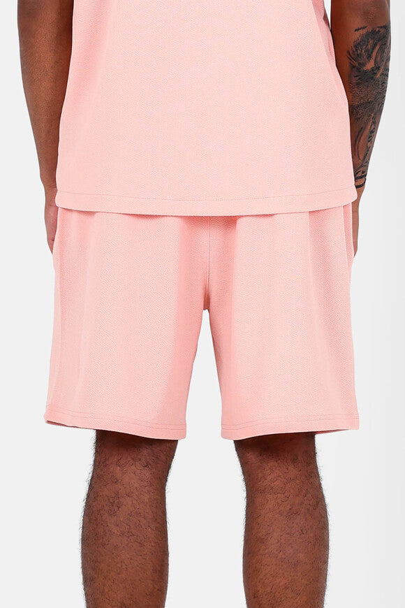 Shorts aus Kreppstoff - Salmon
