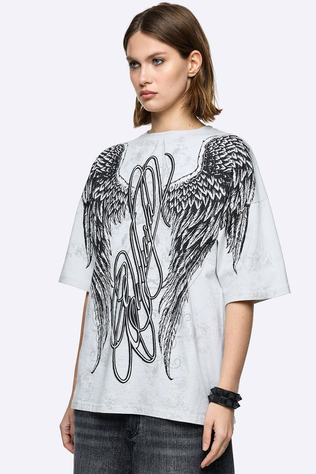 T-shirt ampia Euphoria - White