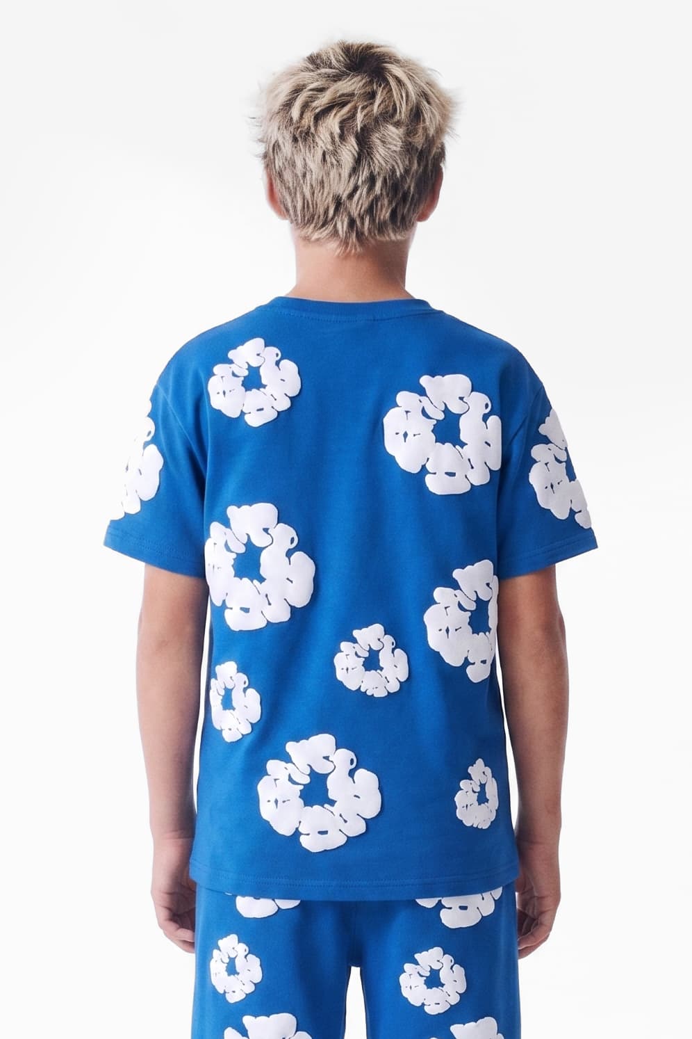 T-Shirt - Royal + White