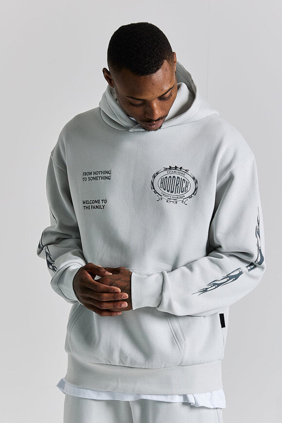 Sweatshirt ample à capuchon - Dawn Blue