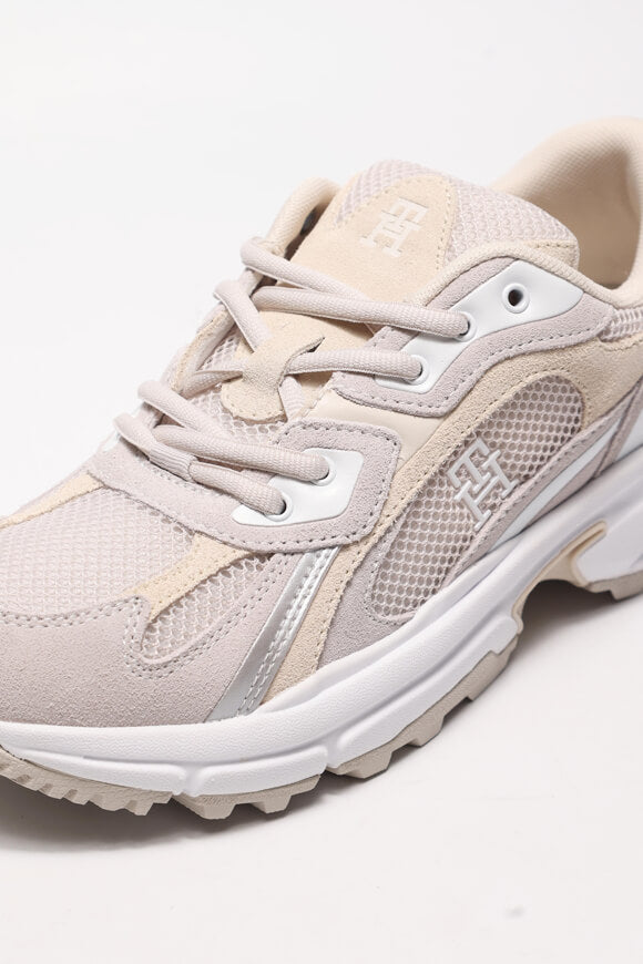 TH Modern Rugged Runner Sneaker - Light Grey + Beige + White