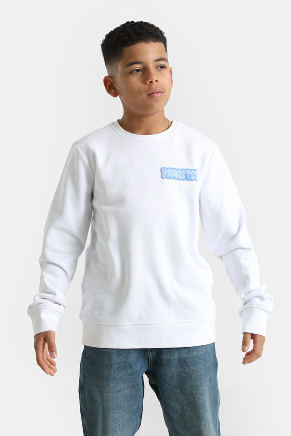 Sweatshirt - White + light blue