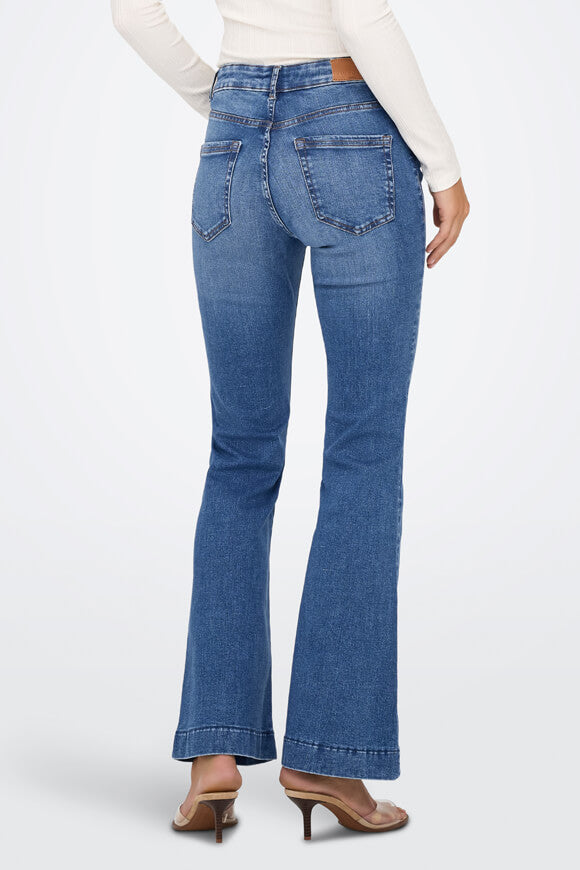 ONLBLUSH Jeans Flare L32 - Bleu Moyen