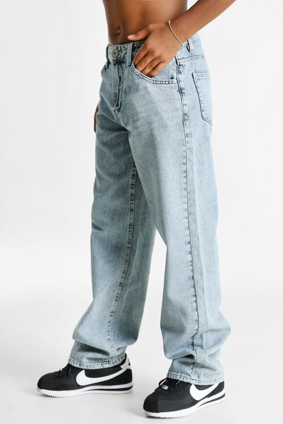 NLMBEX Loose Fit Jeans - Light Blue Denim