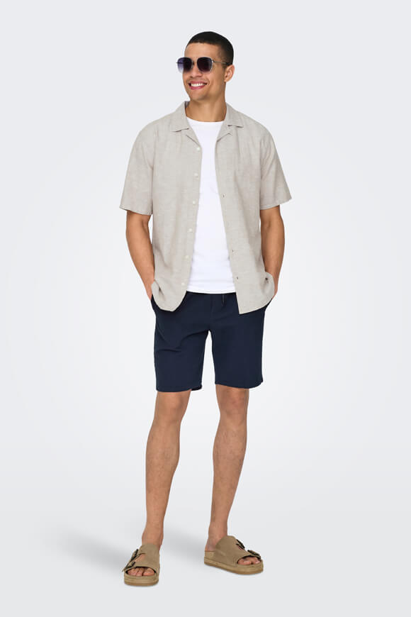 ONSCAIDEN chemise en lin - Chinchilla