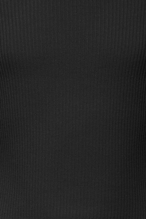 KOGNATASJA Ribbed fine knit sweater - Black