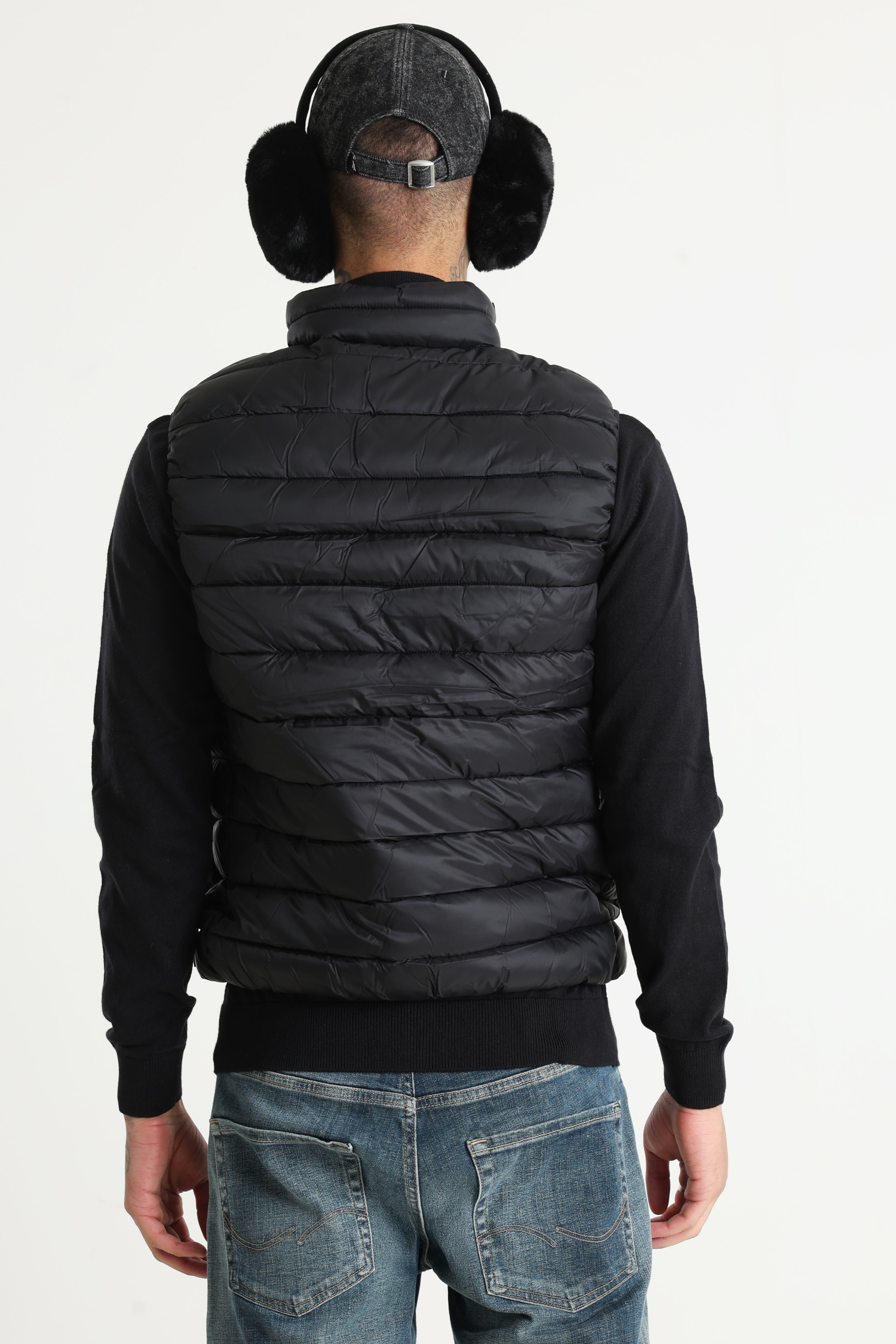 Gestepptes Gilet - Black