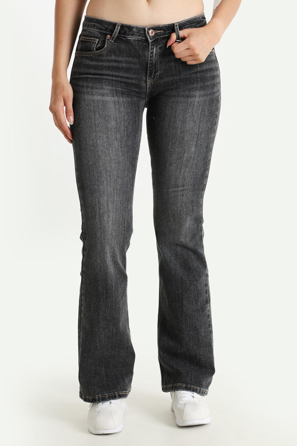 Flare Jeans - Black Washed
