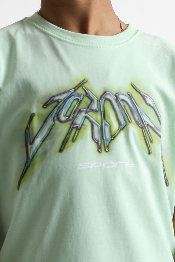 Maglietta grafica sportiva - Verde vapore