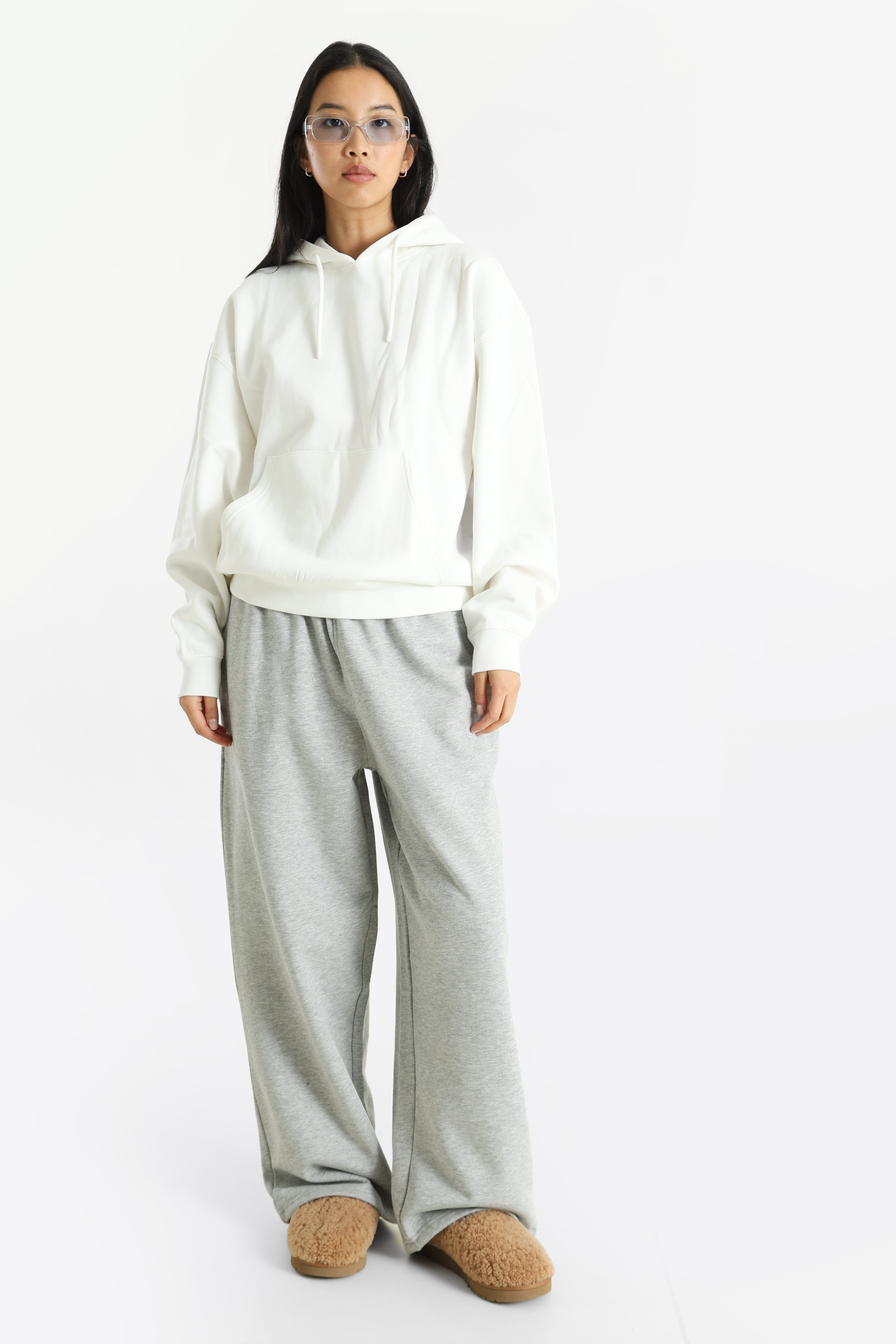 Sweatshirt à capuchon - Ecru