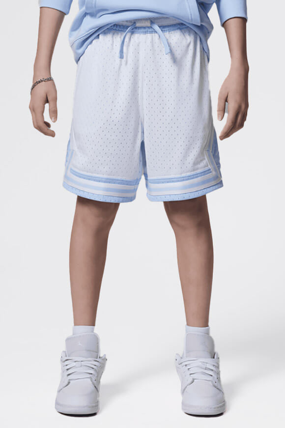 Air Diamond Mesh Shorts - White + Hydrogen Blue