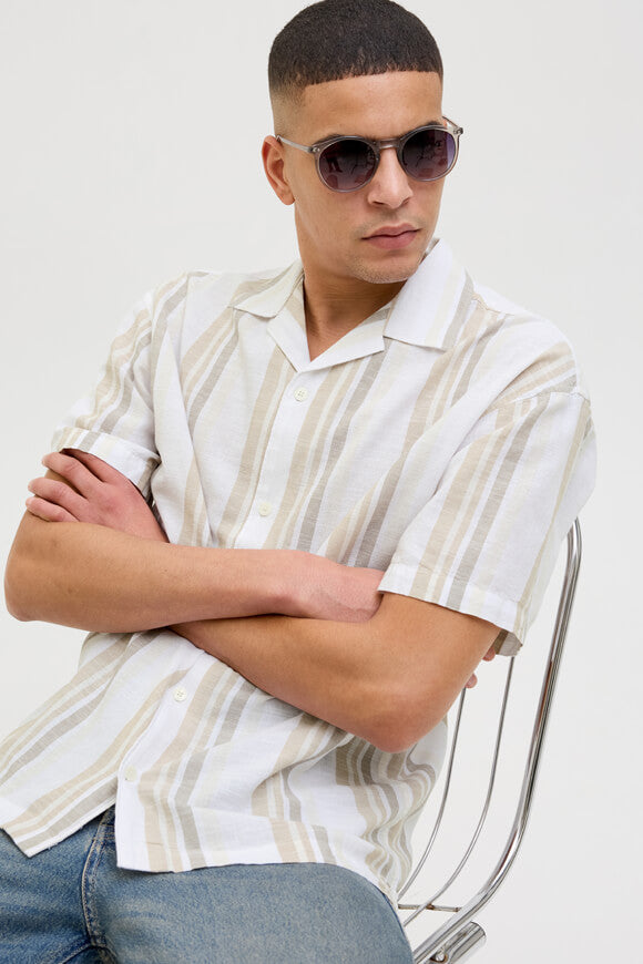 JPRCCSUMMER Oversize Leinenhemd - Travertine