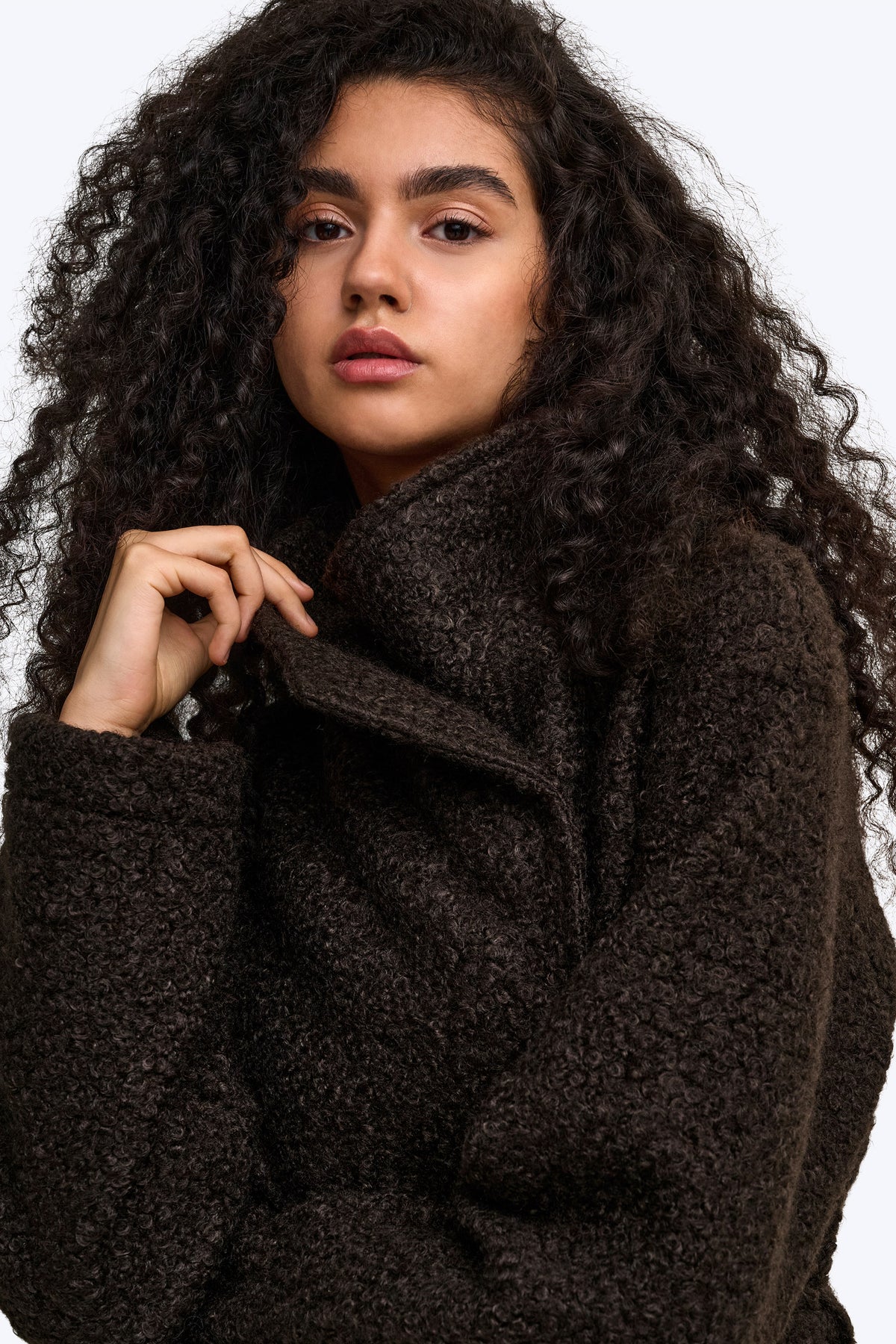 ONLVALERIA short boucle knit coat - Java