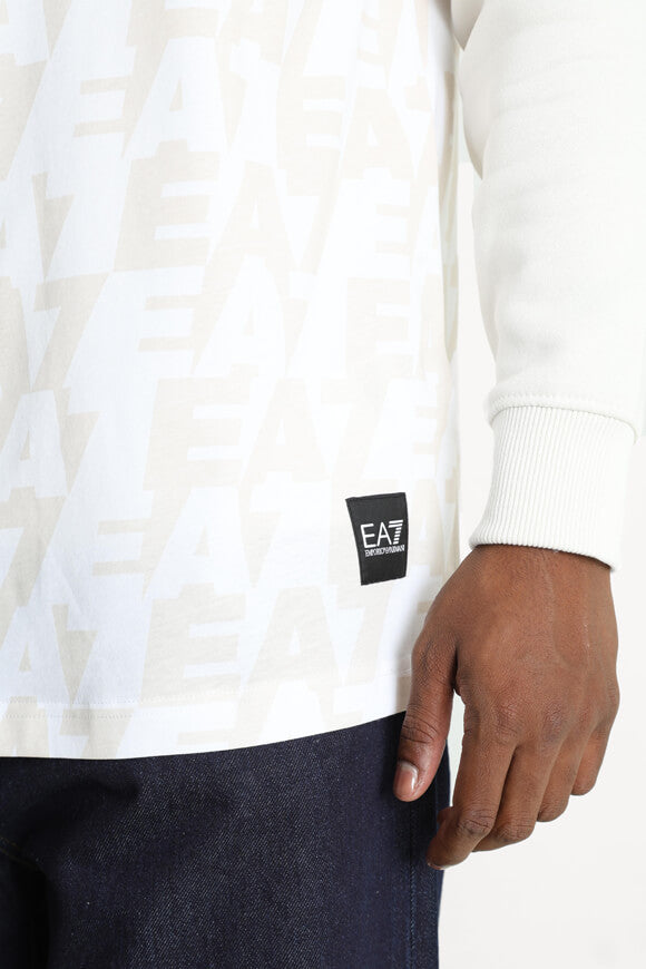 T-shirt - White + Light Beige