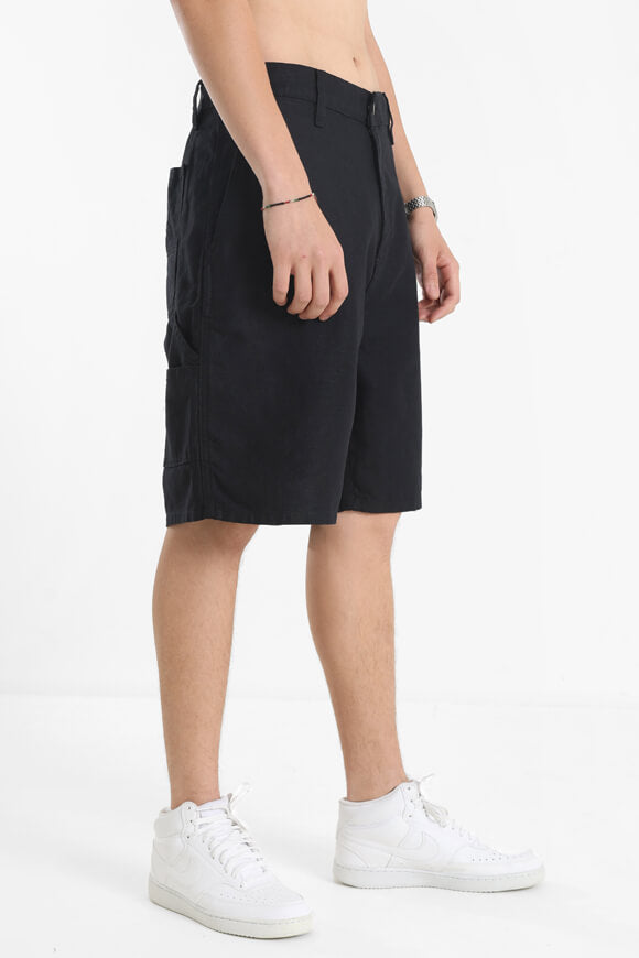 Walter Single Knee short - Black Rinsed