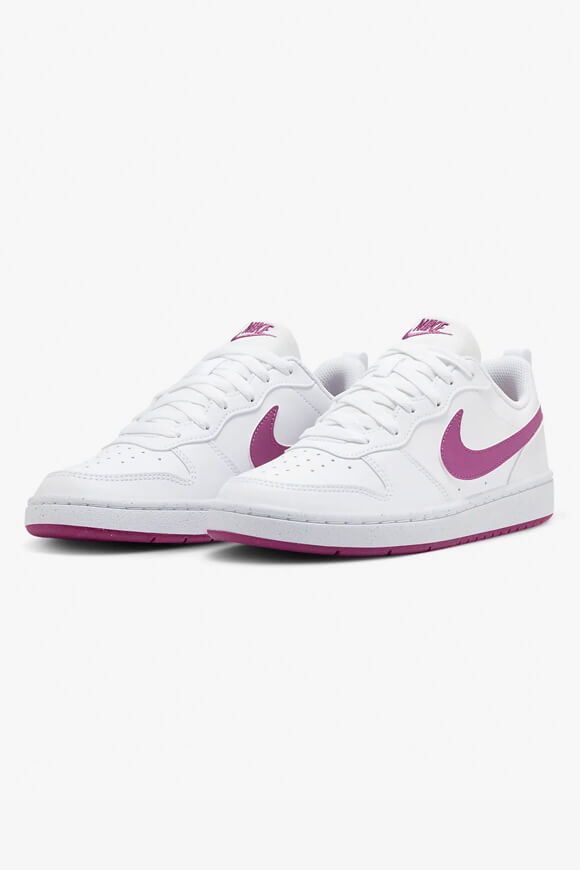 Court Borough 2 Recraft Sneaker - White + Hot Fuchsia
