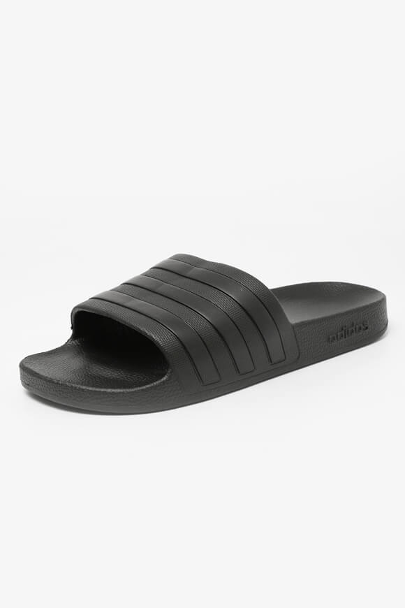 Adilette Aqua Pantoletten - Core Schwarz