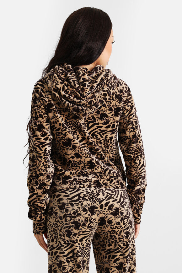 Veste crop en velours - Botanical Brown