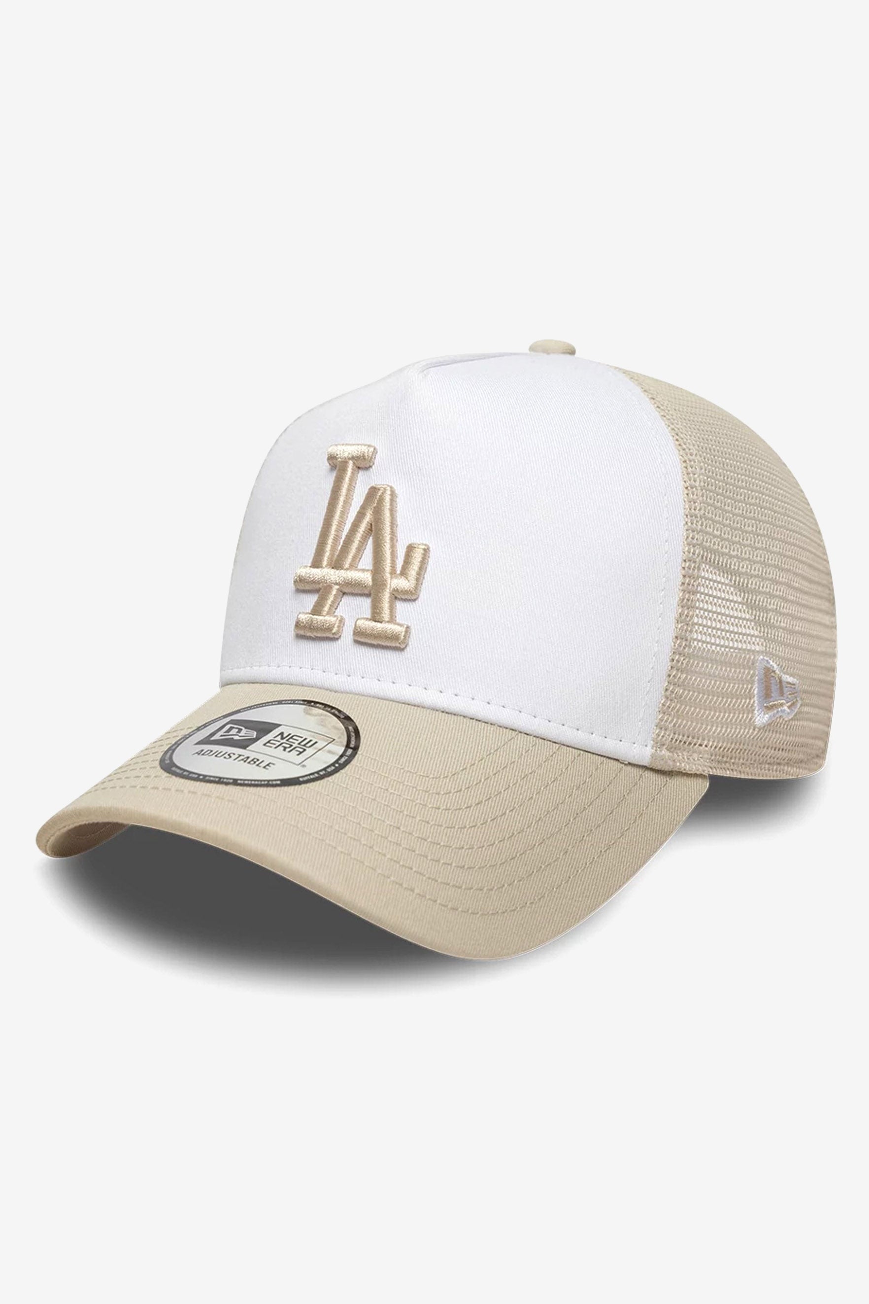 Trucker Cap / Snapback - Light Beige + White