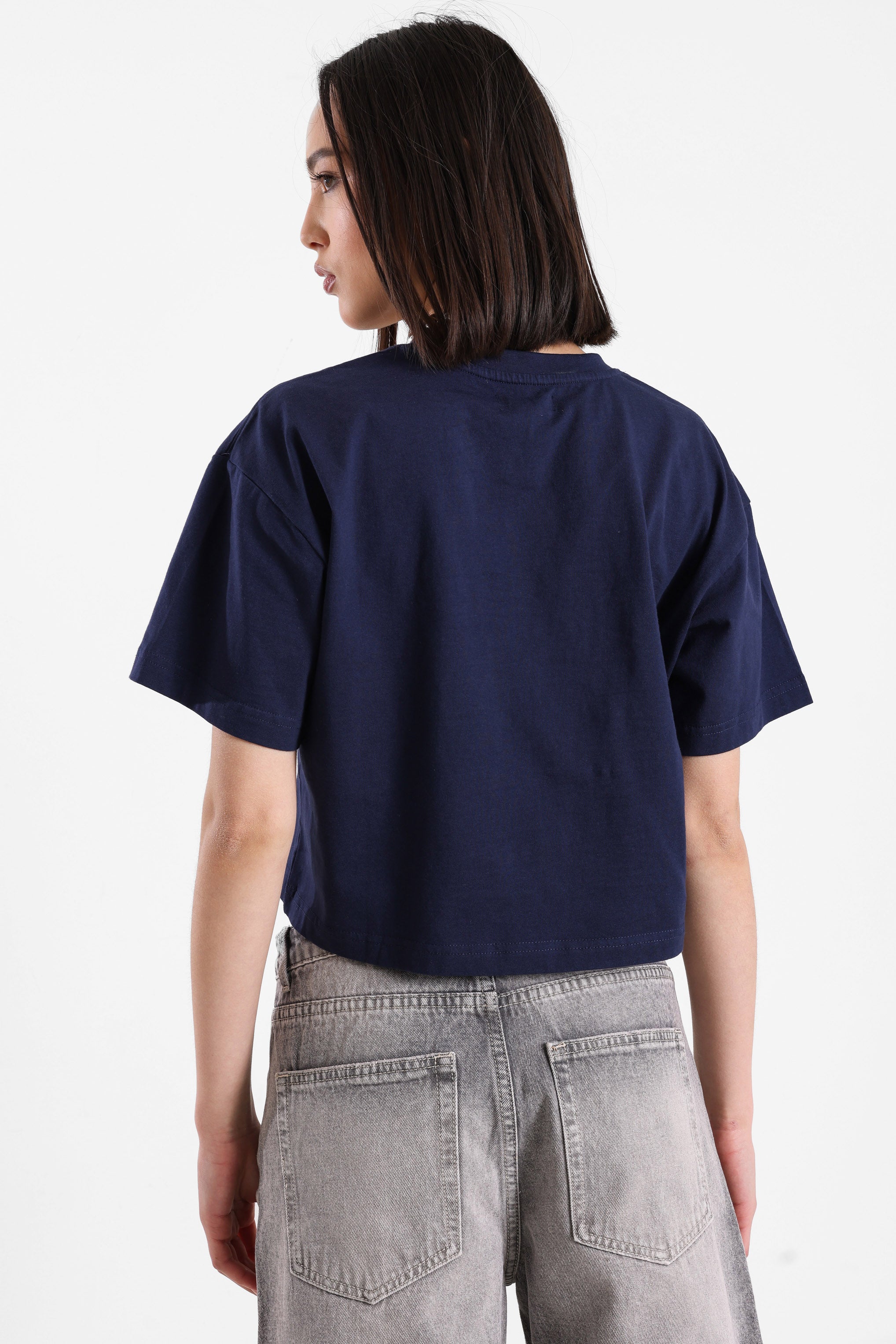 T-shirt corta - Bleu marine