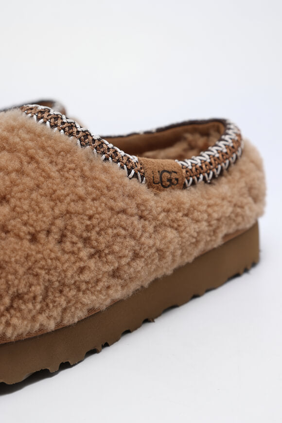 Tasman Maxi Curly lined slippers - Chestnut