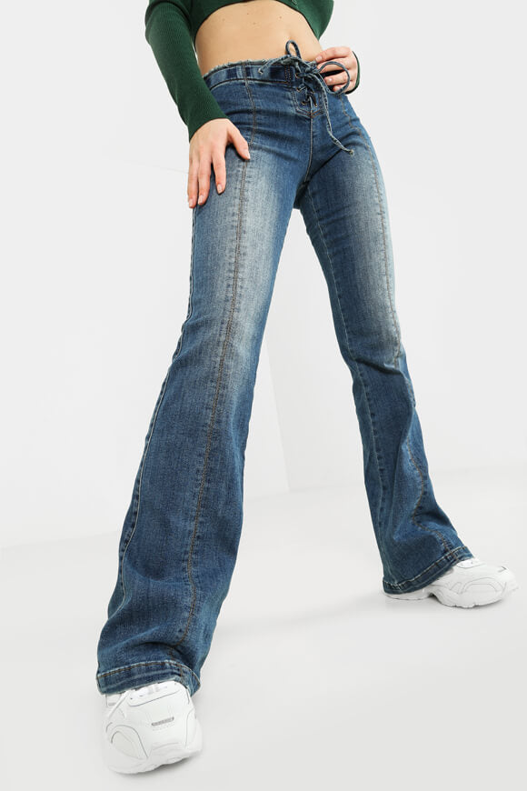 Flare Jeans - Dunkelblau