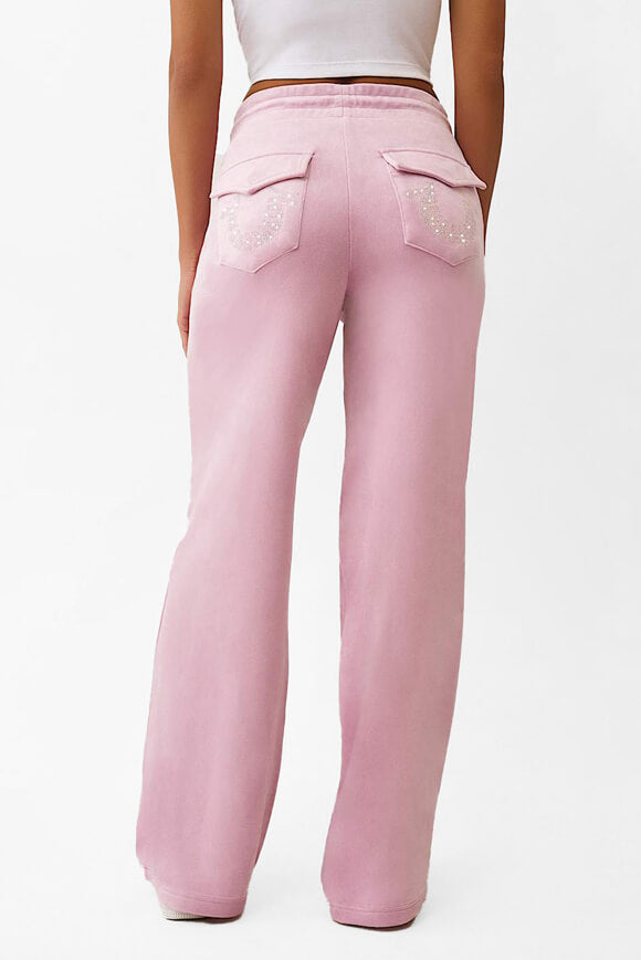 Velvet pants - Mauve Mist