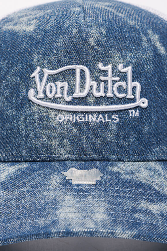 Newark Trucker Cap / Snapback - Denim Blue + White