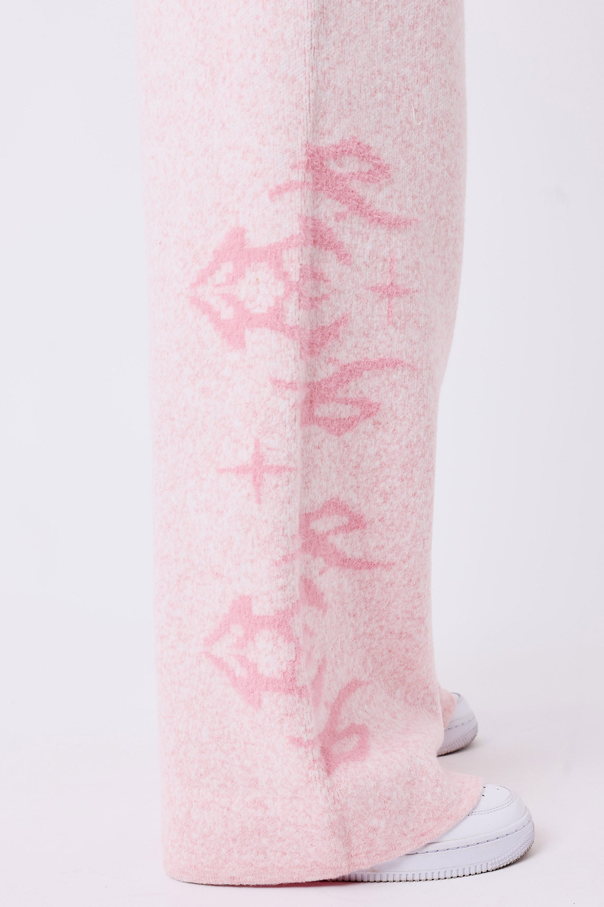 Strickhose - Pink + Offwhite
