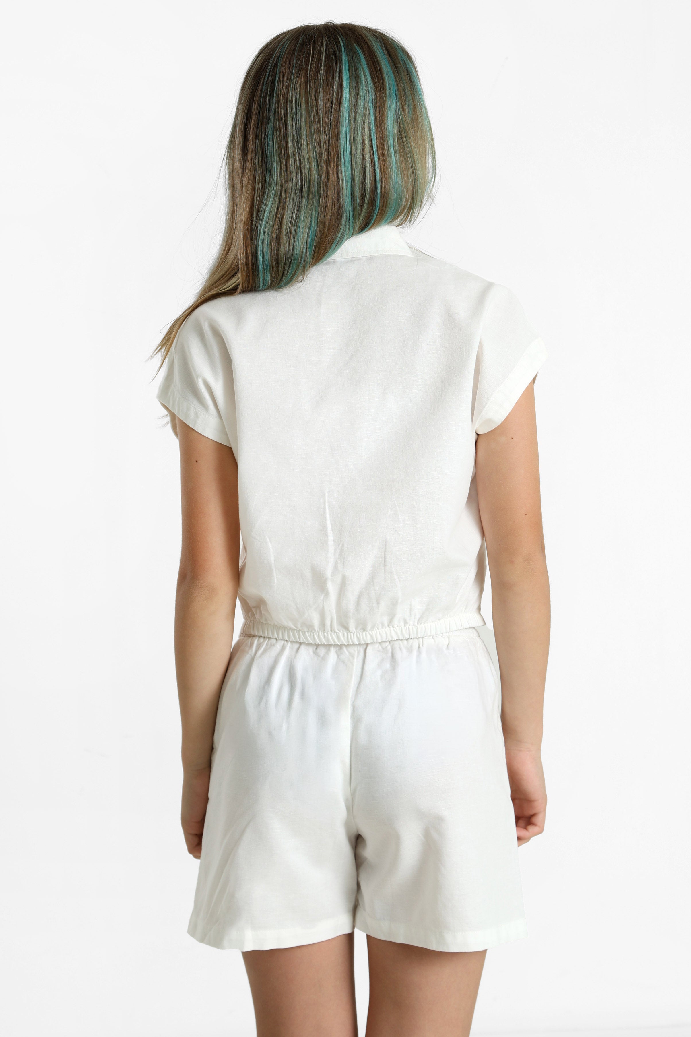 Camicia Noor in lino - Offwhite