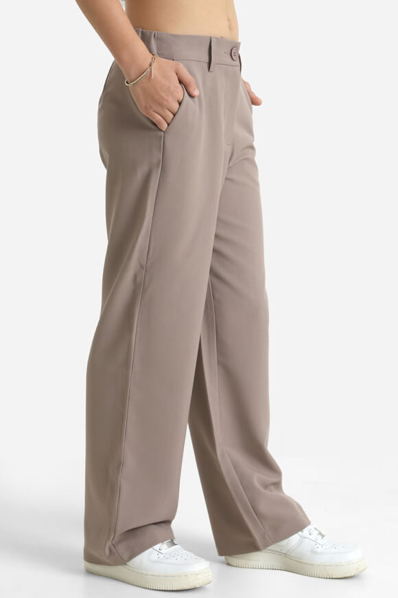 Pantalon à jambes larges - Taupe