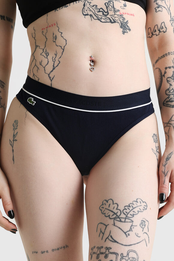 Gerippter String - Navy