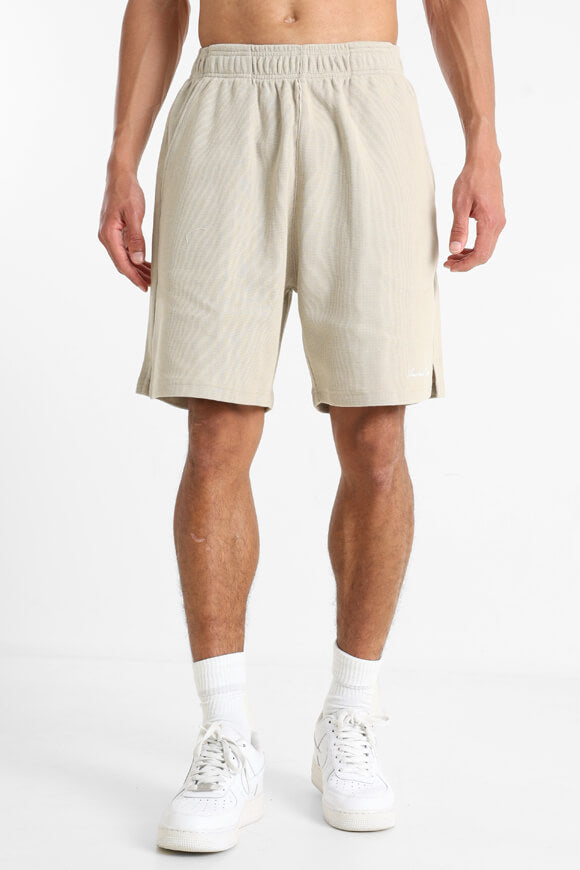 Shorts aus Waffelstoff - Beige