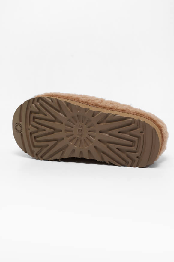 Tasman Maxi Curly lined slippers - Chestnut