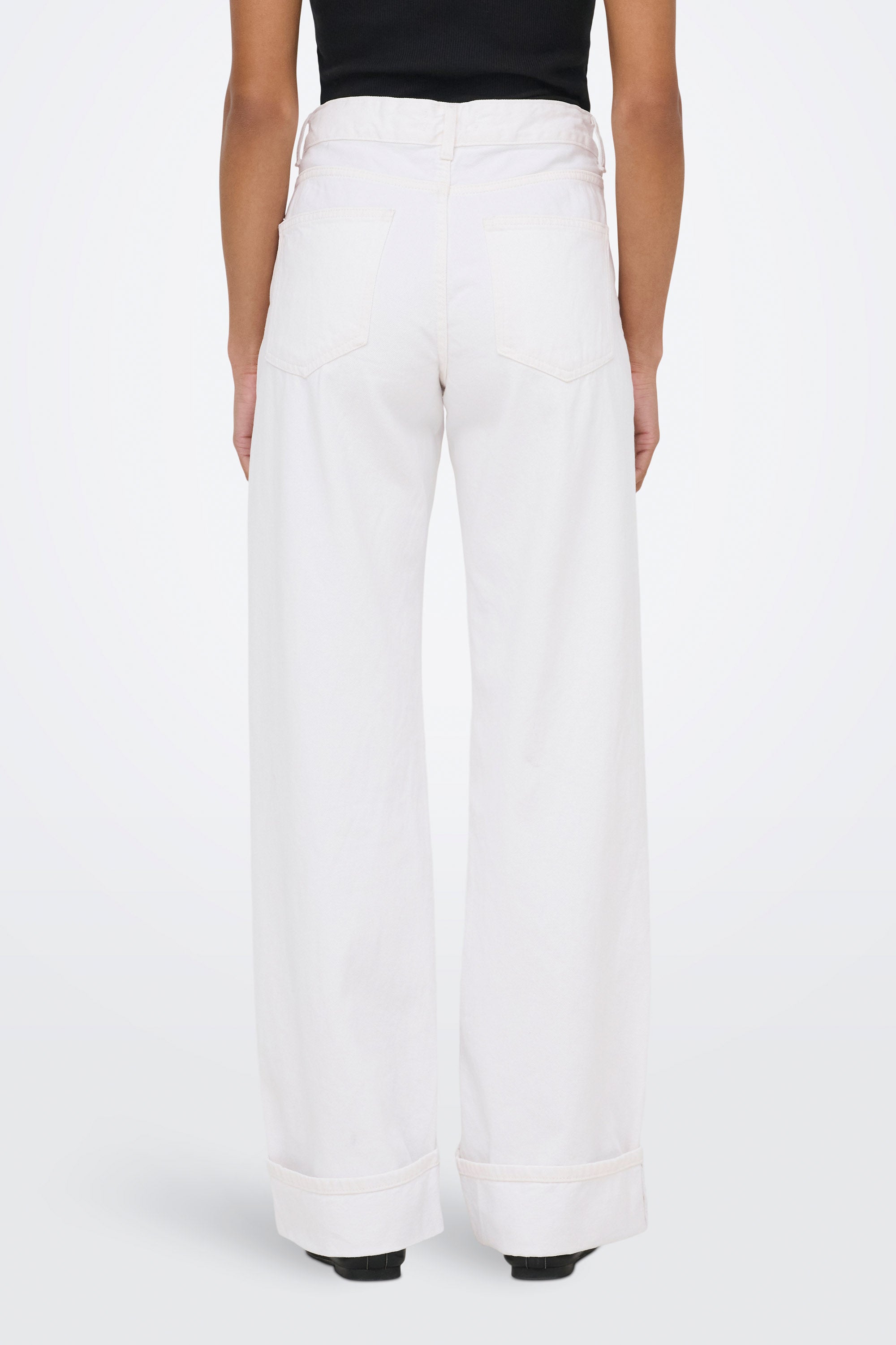 ONLELLA wide leg jeans L32 - White Denim