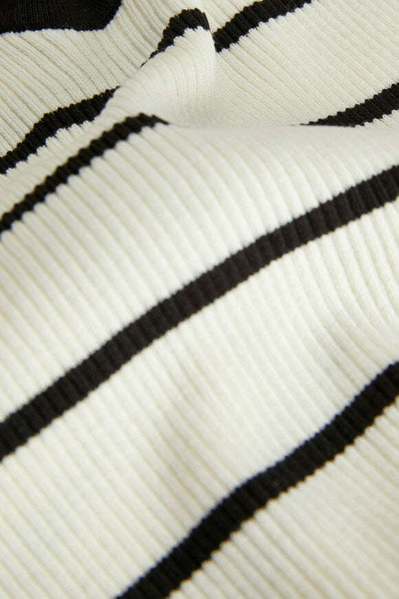 Esther Crop Striped Top - Vanilla Ice