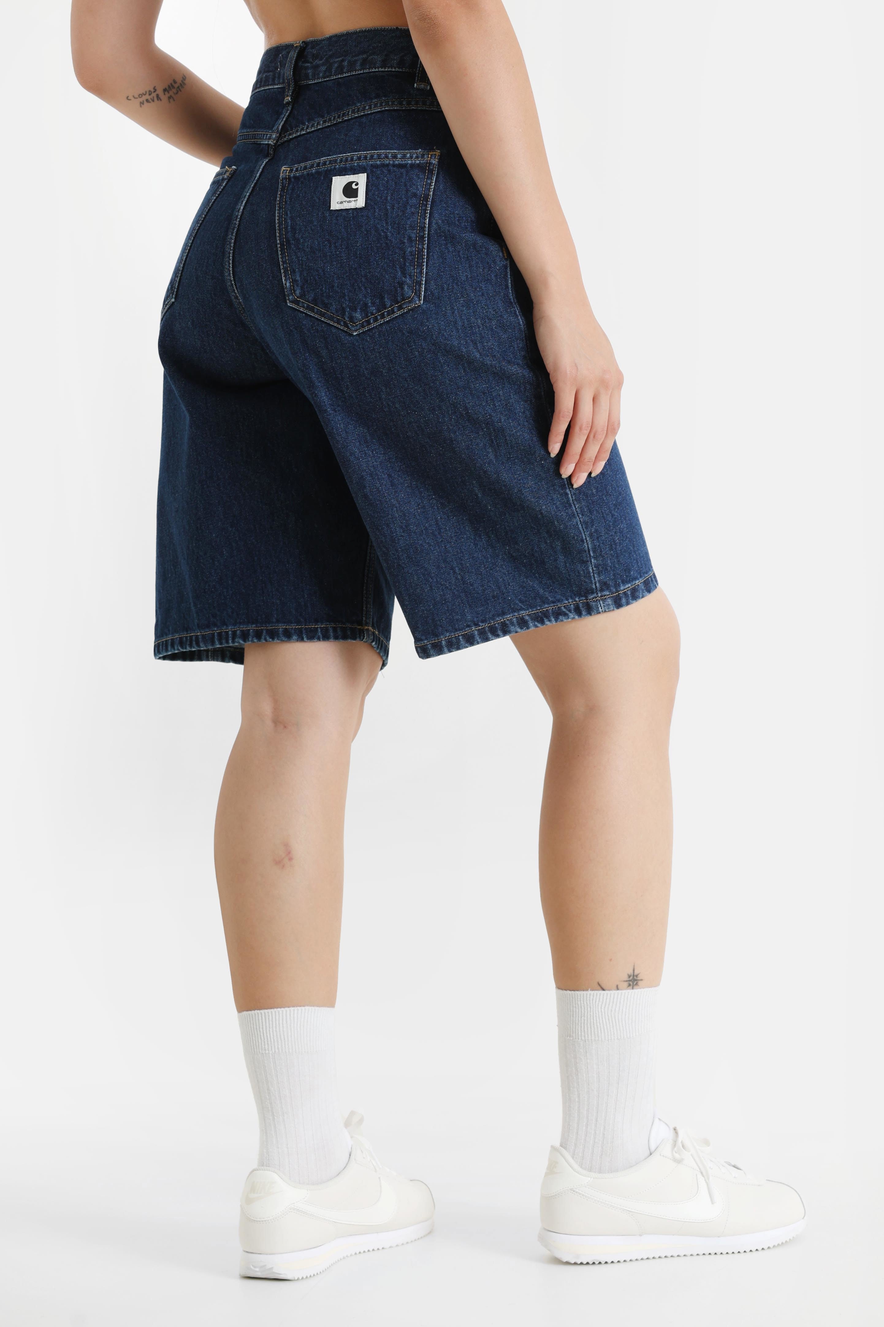 Brandon loose fit denim shorts - Blue Stone Washed