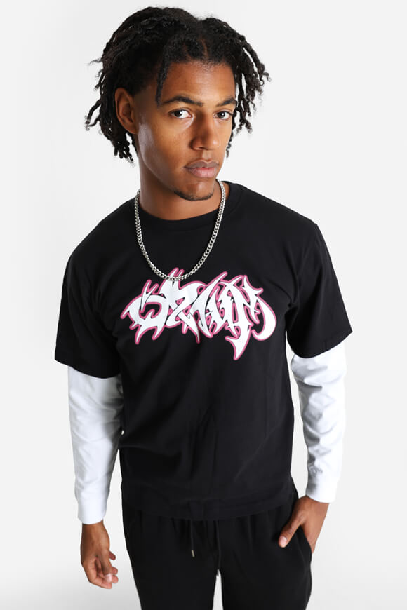 Langarmshirt - Black + White