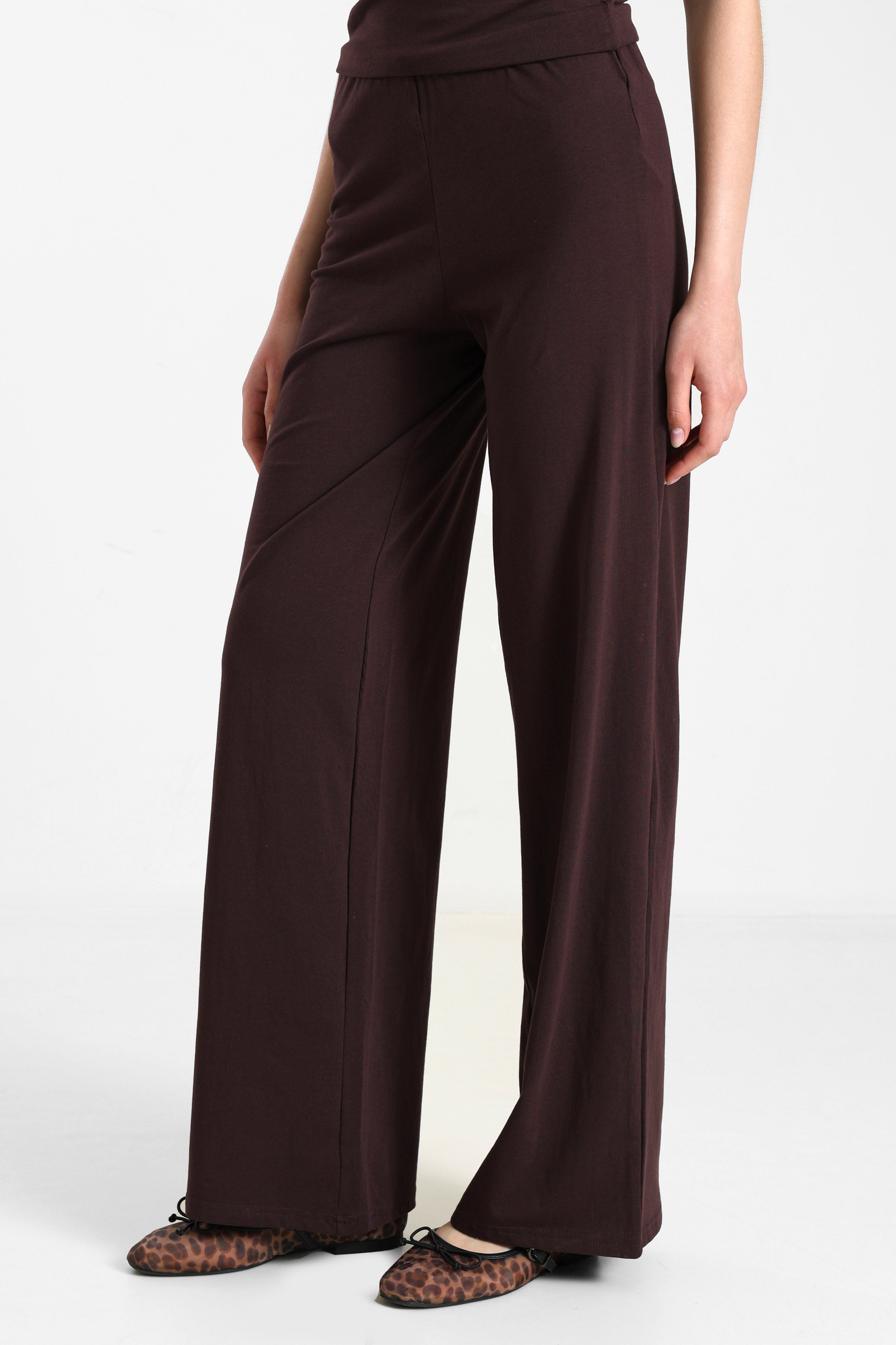 Pantaloni in tessuto - Brun foncé