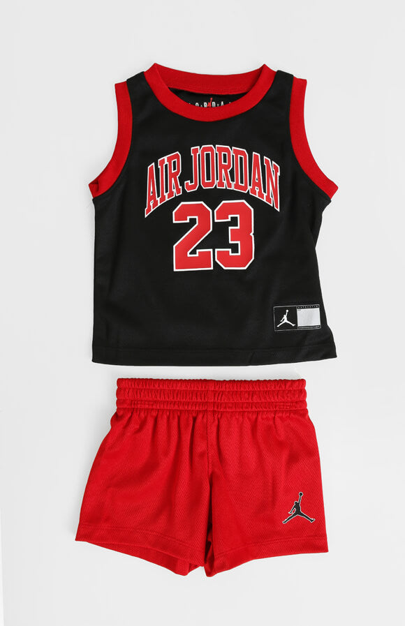 Air Mesh Baby-Set - Black + Gym Red