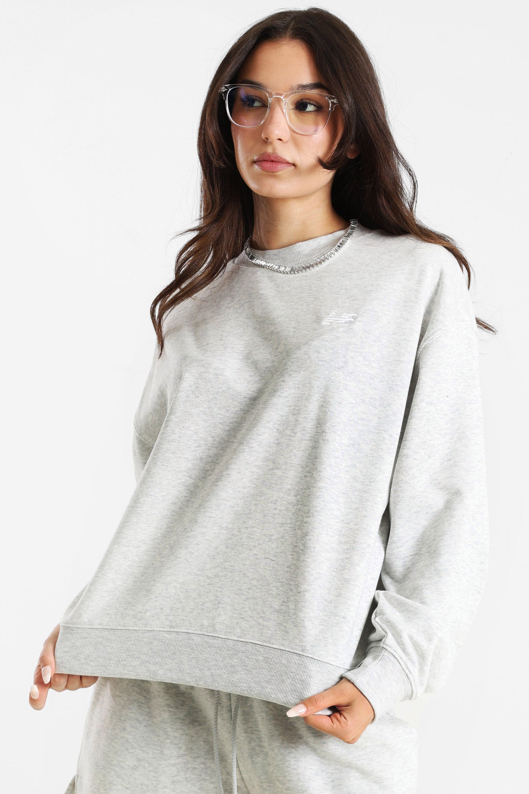 Sport Essentials French Terry Oversize Sweatshirt - Ash Heather