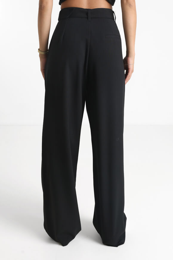 Wide Leg Hose - Schwarz