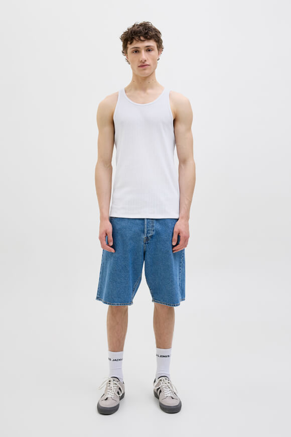 Ribbed tank top - Bright White