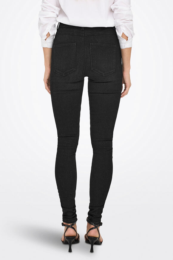 Druna High Waist Skinny Jeans L32 - Black